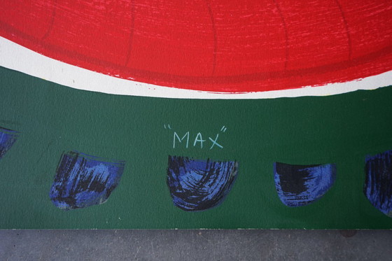 Image 1 of Frederick James Brown 'Max' 1990 Grande serigrafia firmata