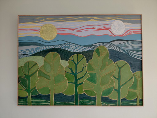 "FOREST DREAM" – schilderijen tekeningen, Wood, Other