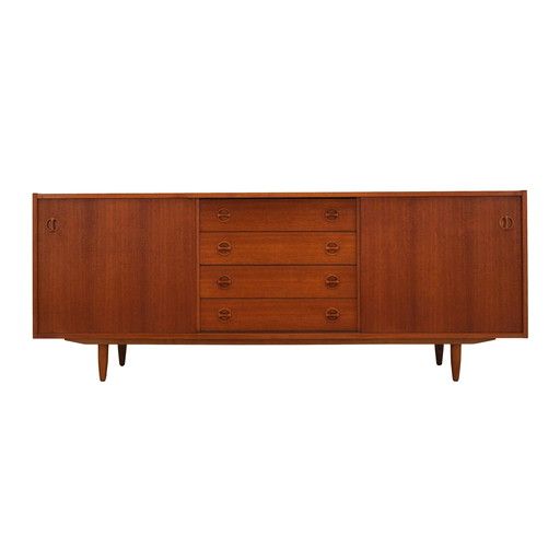 Sideboard aus Teakholz, dänisches Design, 1970er Jahre, Produktion: Dänemark