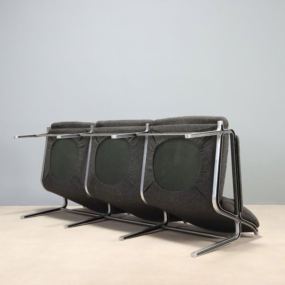 Divano Vintage di André Vandenbeuck – Andre Vandebeuck, Divani 3 posti, Aluminium (photo 11 of 11)
