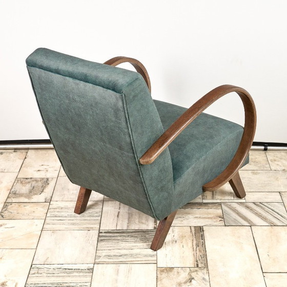 Image 1 of Poltrona modello H 410 tipo C, disegnata da Jindrich Halabala, anni '40, Cecoslovacchia.