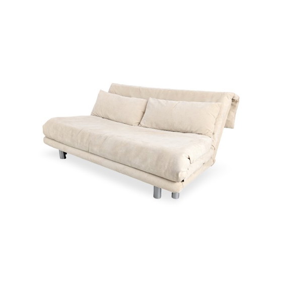 Originele Ligne Roset Multy slaapbank, suède, beige – 2 zitsbanken, Leather (photo 4 of 11)