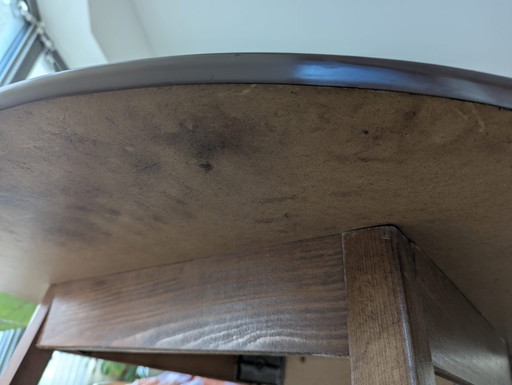 Tavolo da pranzo rotondo in legno