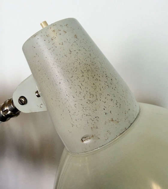 Image 1 of Grijze Duitse industriële schaarwandlamp van SIS, jaren 60.