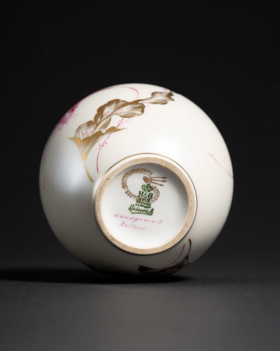 Image 1 of Porcelain Vase Heinrich & Co., Kunstabteilung Chiemsee Germany 10cm Satin Glaze