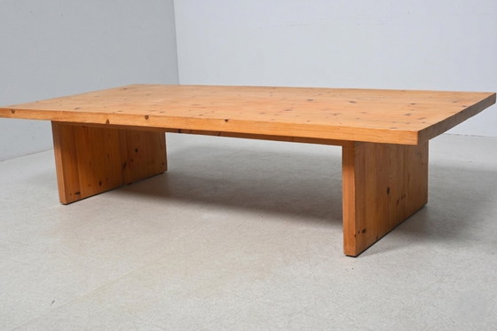 Image 1 of Scandinavian solid pine side table - attributed to Roland Wilhelmsson, Sweden 1970