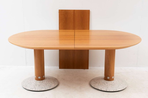 Poltrona Frau ‘Balance’ uitschuifbare eettafel – ontwerp Arnold Merckx – jaren ’80