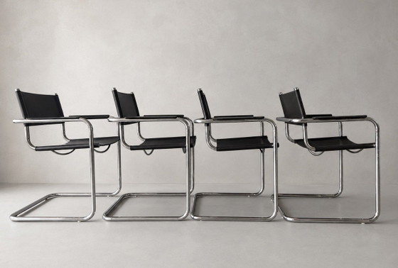 Image 1 of 4 originale Mart Stam S34 Stühle – Goethe-Institut, ca. 1970er Jahre