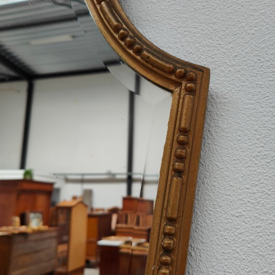 Image 1 of Console table wall console side table marble top and mirror