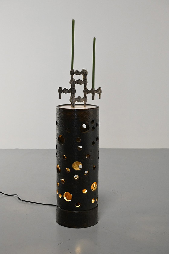 Image 1 of Keramieken vloerlamp