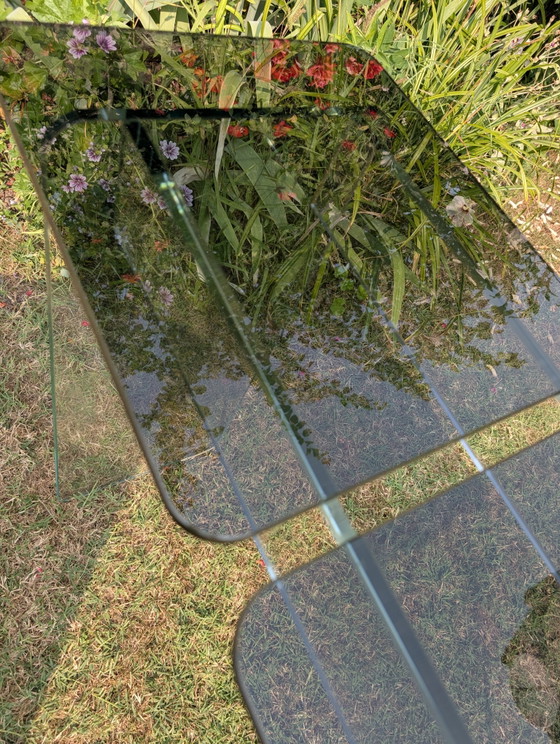 Image 1 of console in vetro temperato