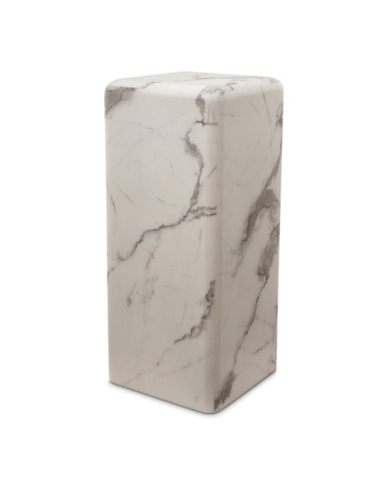2x POLSPOTTEN Marble Look Pillar Large Wit – Zuil, Kunststof (photo 4 of 5)