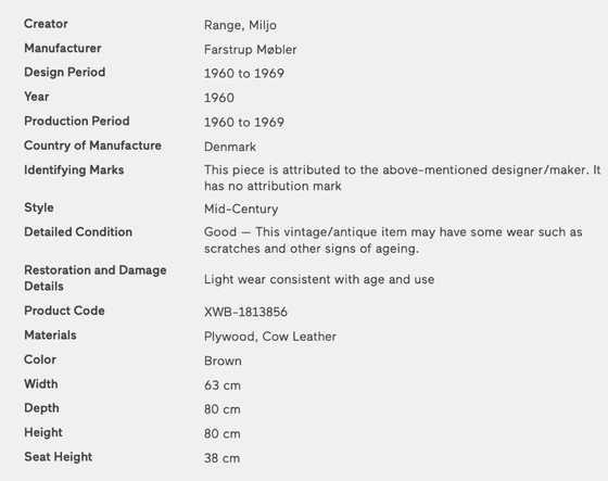 Image 1 of 2x poltrona lounge Farstrup Miljo