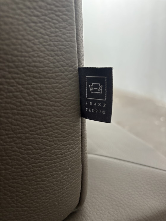 Image 1 of Franz Fertig designer sofa bed leather couch