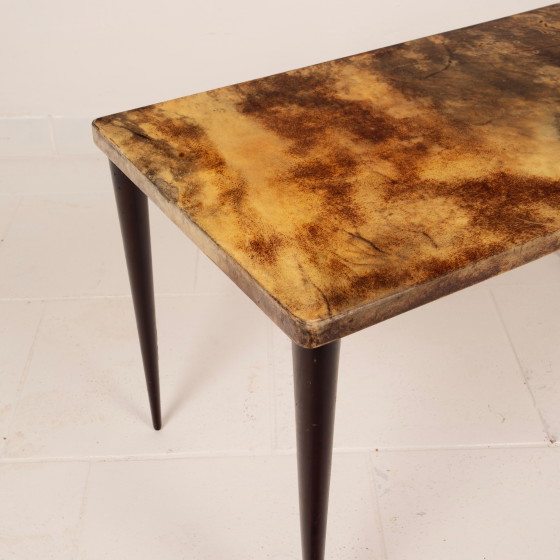 Aldo Tura Mid Century Rectangular Parchment Low Coffee Table mod. 825 Itayl 1950 – Wood, Mid Century Modern (photo 14 of 27)