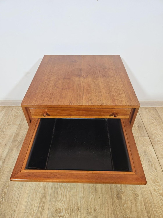 Mid-Century Modern Sewing Table in Teak, Denmark, 1950s-1960s – Desk, Brass, Mid Century Modern (photo 4 of 19)
