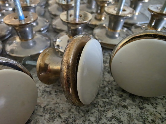 Image 1 of Vintage/retro furniture hardware kitchen cabinet knobs 30 pcs