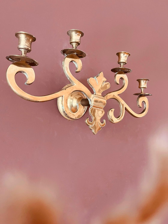 Image 1 of 💛Grande applique da parete in ottone dal design unico💛