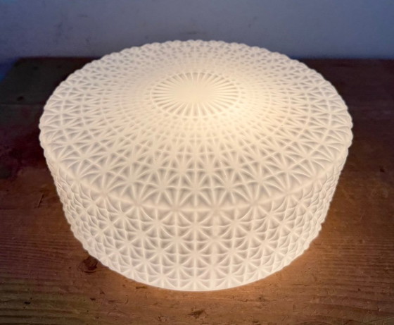 Image 1 of Lampada da parete o da soffitto vintage con vetro opalino, anni '70