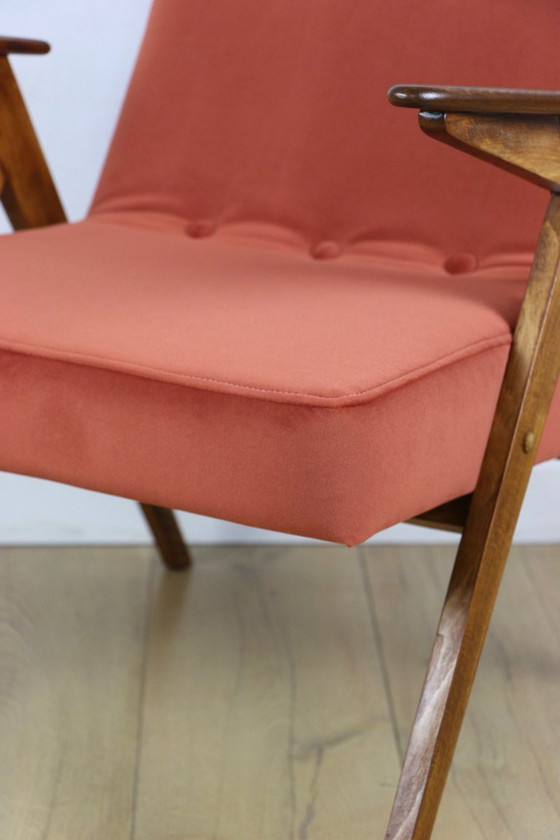 Image 1 of Poltrona Bunny, anni '70, color mattone, design J. Chierowski