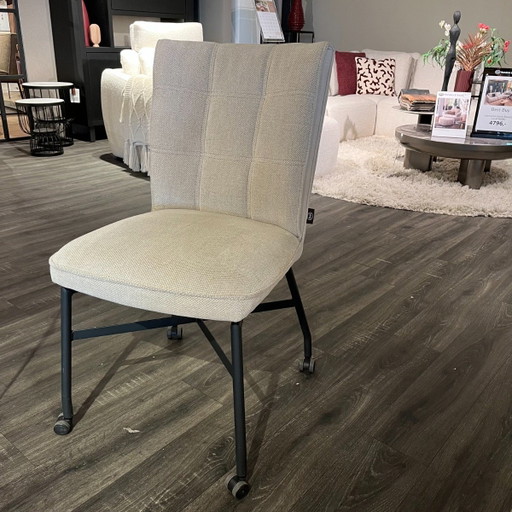 Eden Calabria Creme Set van 4 – Henders &Amp; Hazel, eetkamerstoelen, Plastic, Textile