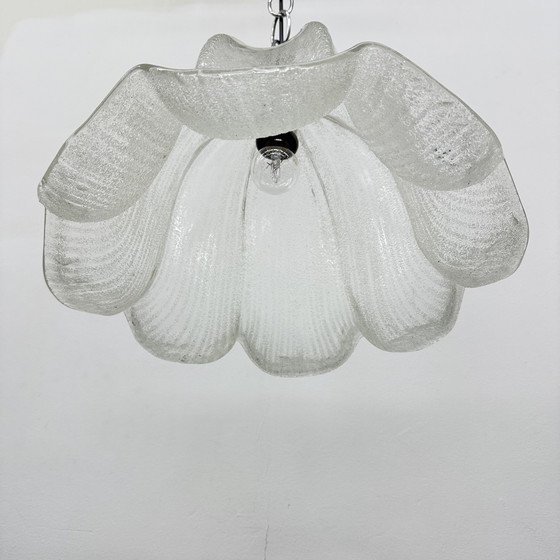Image 1 of Lampe suspendue en verre de Murano, 1970