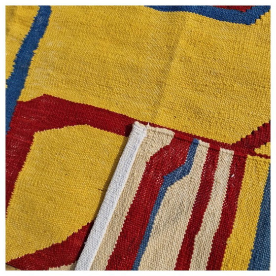 Willem De Kooning Inspired Wool Tapestry | Mid-Century Modern Textile Art (82 × 60 In) – Rugs & carpets (photo 7 of 12)