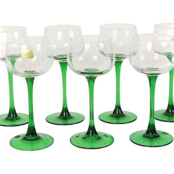 Image 1 of Set Van 14 Vintage Luminarc Wijnglazen