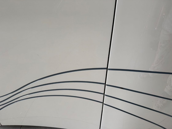 Desbiolles Design Sideboard in Grey Oak and Lacquer – Wood (photo 5 of 7)