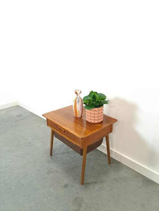 Veneer sewing drawer cabinet from Sweden