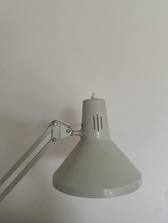 Image 1 of Vintage gray architect's lamp - 1970s - industrial lighting - retro desk lamp