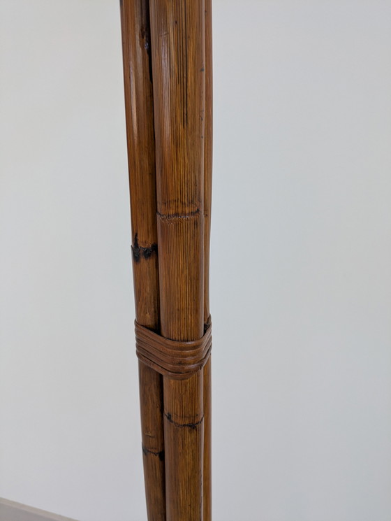 Image 1 of Salon en bambou - Fauteuils, table basse et porte-manteau - Vintage