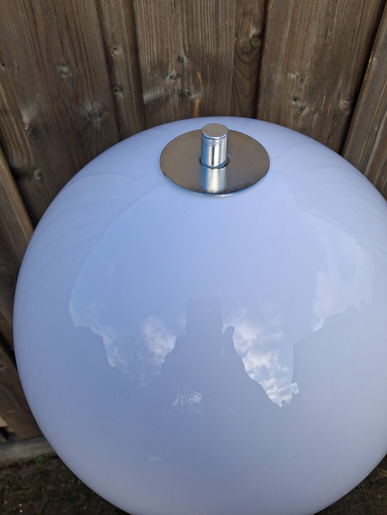 Image 1 of Vintage white Dijkstra mushroom floor lamp