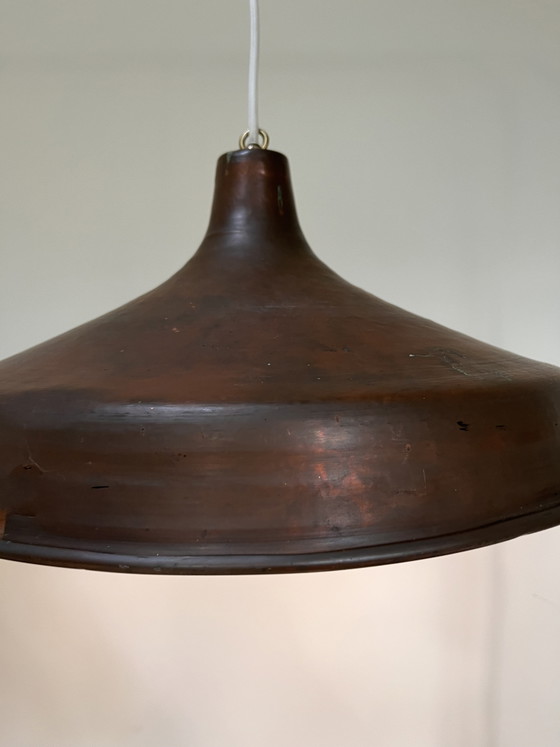 Lampada a Sospensione Vintage Mid-Century – Rame Scuro / Metallo Marrone, Anni '60/'70 – Lampade a sospensione (photo 6 of 9)
