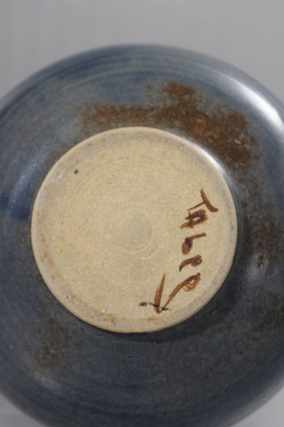 Image 1 of Taber Workshop in Vallauris - Japanese-style stoneware tea set, 8 pieces, France, 1970s