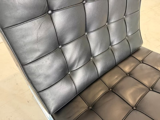 Knoll Barcelona Stoel Design Lederen Stoel Fauteuil – Stoelen / fauteuils, Leather, Metal (photo 3 of 15)