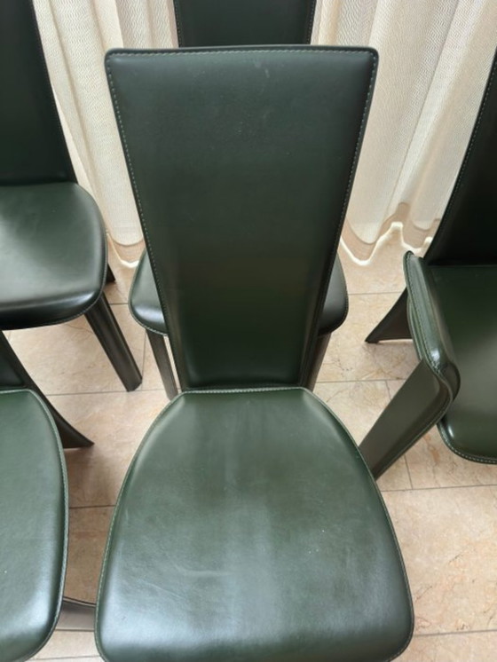 Image 1 of 6 chaises de salle à manger Pietro Constantini « Frag »