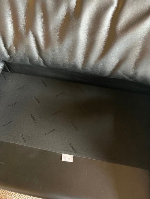 Originele Cassina Maralunga Zwart Lederen Designset – 3 5 zitsbanken, Leather (photo 2 of 5)