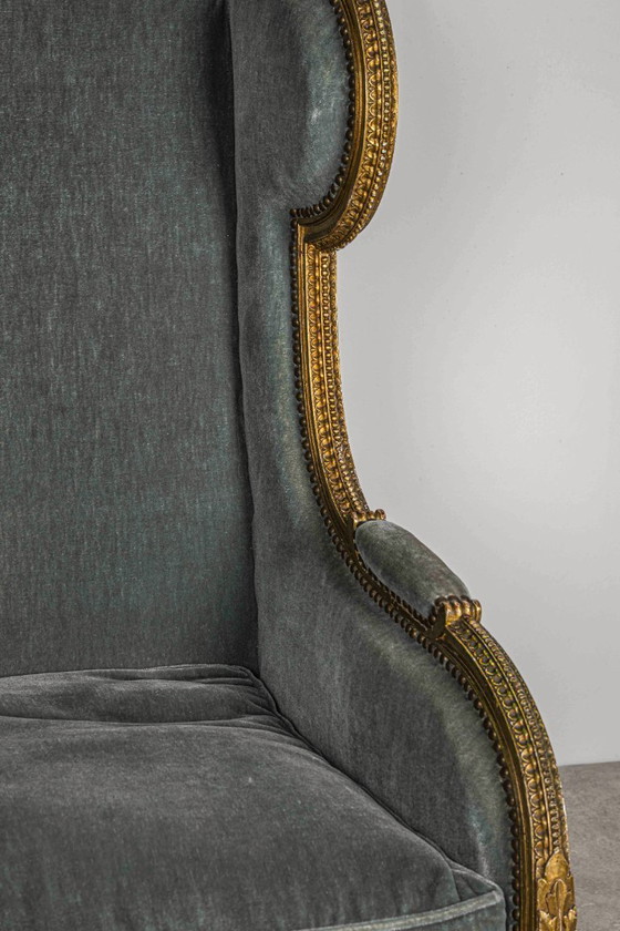 Image 1 of Prachtige bergère oorfauteuil Louis XVI