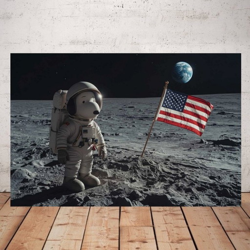 Foto stampata su plexiglass / Edizione limitata / Street art / Pop art / Decorazione originale / Snoopy