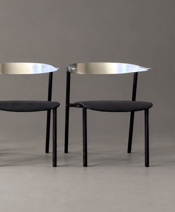 4 Sillas de comedor Gala — Bernal & Isern para Sellex, 1988 – Aluminio, Metal (photo 14 of 15)
