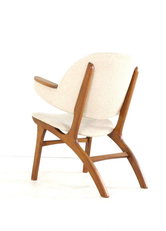 Carl Edward Matthes Poltrona modello 33a vintage appena rivestita – Poltrone, Legno (photo 14 of 15)