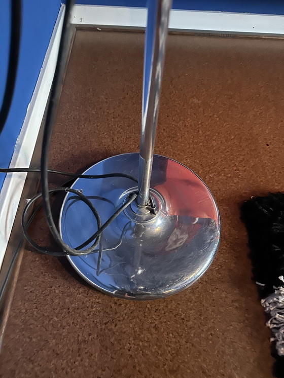 Image 1 of Space Age chrome floor lamp – 70s design, 163 cm high, large adjustable spotlights