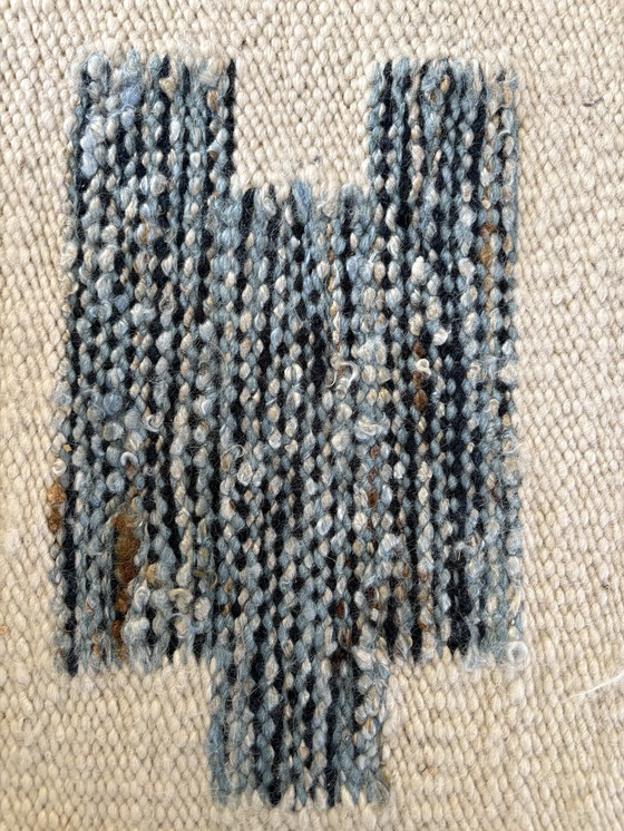 Image 1 of Handgewebter Mohairteppich Frances V.H.