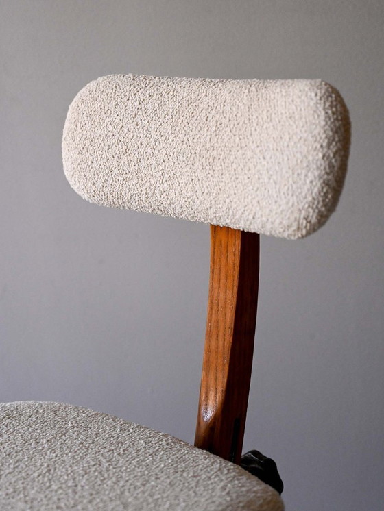 Image 1 of 1920s Scandinavian Oak Swivel Office Chair