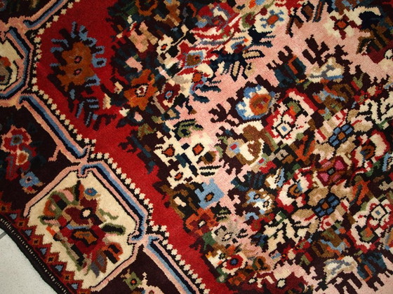 Image 1 of Handgemaakt vintage Perzisch Bakhtiari-tapijt 3,7' x 4,9' (114 cm x 152 cm) jaren 70 - 1C315