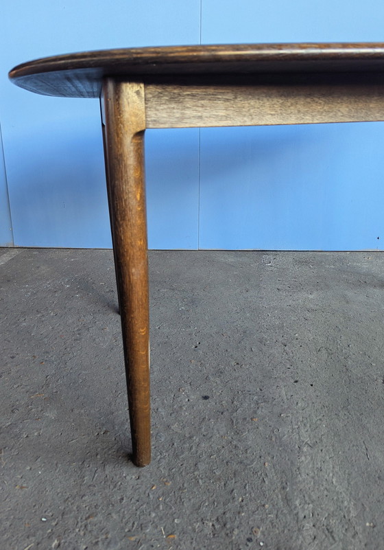 Image 1 of Mid-century Danish oval dining table - extendable - L149-249cm