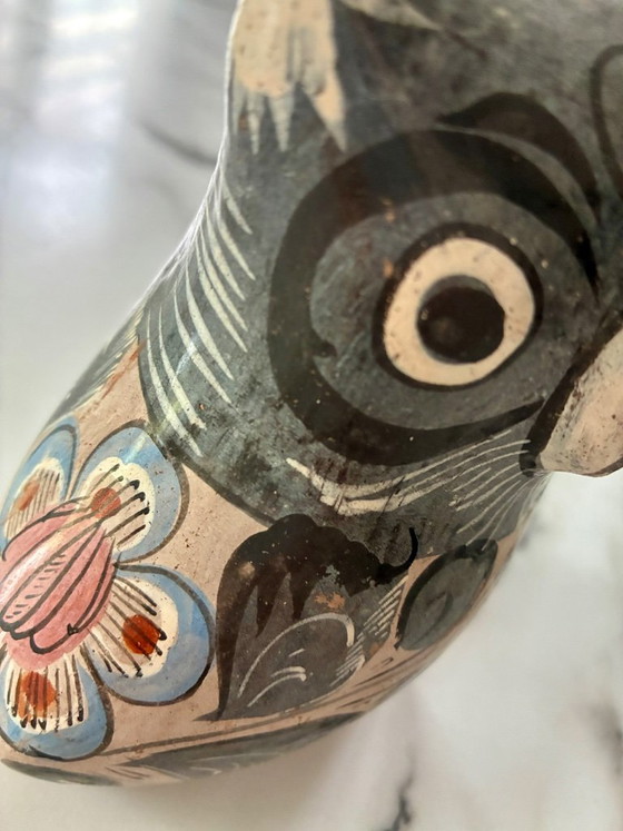 Vintage Ceramic Owl Mexico – Fabrication artisanale Mexique, Decorative Objects (photo 5 of 7)