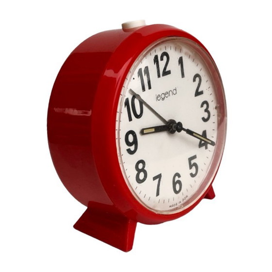 Image 1 of Alarm clock, mechanical clock LEGEND, VEB Uhrenwerke Ruhla Germany 1970s