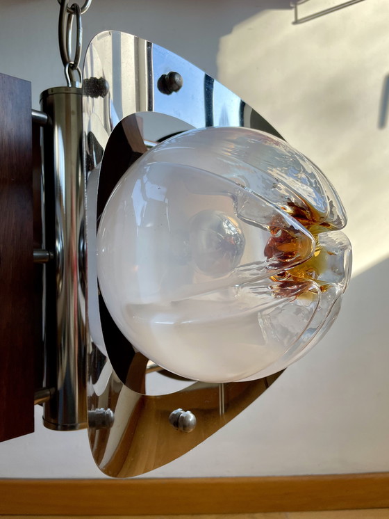 Image 1 of Lampe suspendue Mazzega Murano de l'ère spatiale